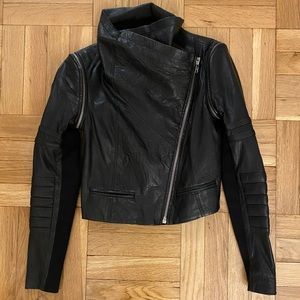 Yigal Azrouel leather jacket - detachable sleeves. Seriously beautiful